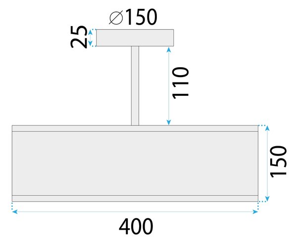 Toolight Toolight, stropní svítidlo 40cm, 3xE27, APP1581-3C, černá, OSW-05670