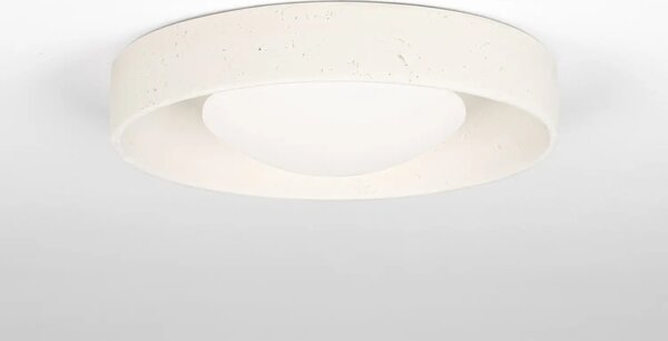 Nova Luce Světle béžové venkovní stropní LED světlo Moss 37 cm