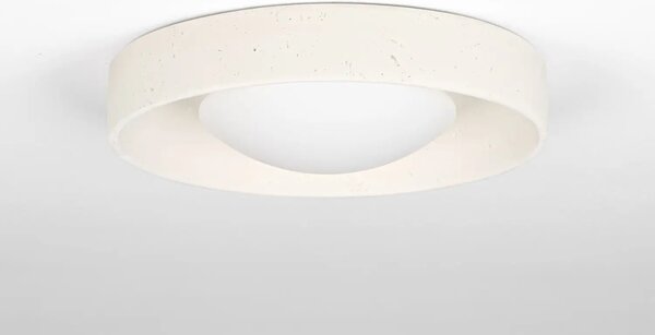 Nova Luce Světle béžové venkovní stropní LED světlo Moss 37 cm