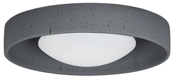 Nova Luce Šedé venkovní stropní LED světlo Moss 37 cm
