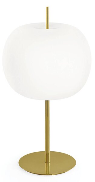 Kundalini Kushi XL stolní lampa, mosaz/bílá