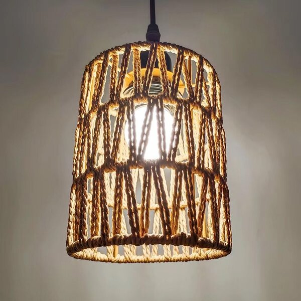 Toolight Boho, závěsné stropní svítidlo 1xE27 APP1622-1CP, hnědá-černá, OSW-05681