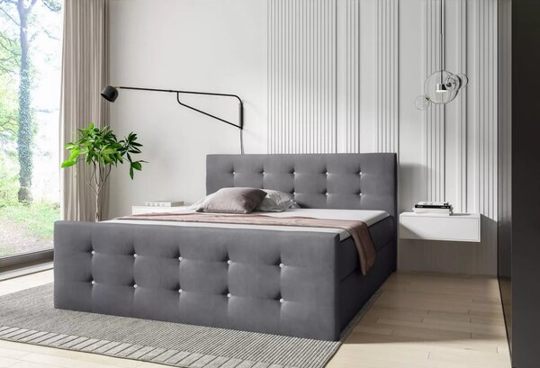 Postel SCARLETT - 120x220, šedá + topper ZDARMA