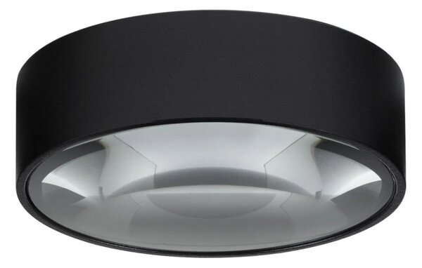 Nova Luce Černé kovové venkovní stropní LED světlo Grix 11 cm