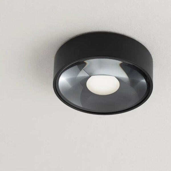 Nova Luce Černé kovové venkovní stropní LED světlo Grix 11 cm