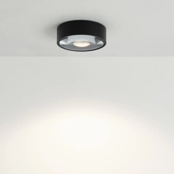 Nova Luce Černé kovové venkovní stropní LED světlo Grix 11 cm
