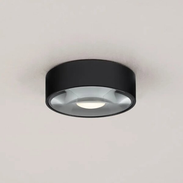 Nova Luce Černé kovové venkovní stropní LED světlo Grix 11 cm