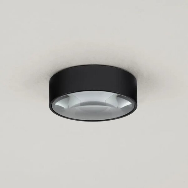 Nova Luce Černé kovové venkovní stropní LED světlo Grix 11 cm