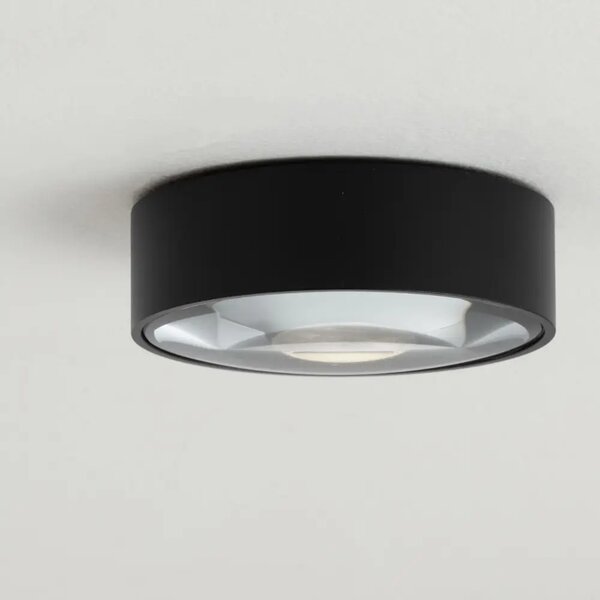 Nova Luce Černé kovové venkovní stropní LED světlo Grix 11 cm