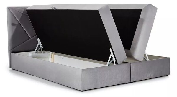 Boxspringová postel 120x220 IVANA 5 - růžová + topper ZDARMA