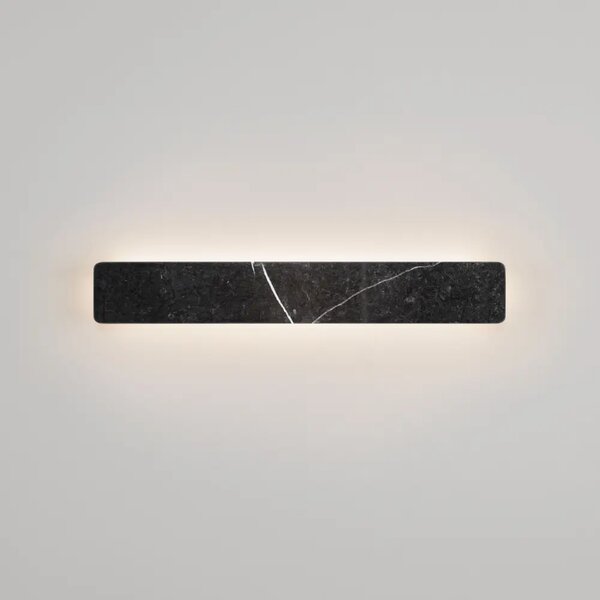 Nova Luce Černé mramorové nástěnné LED světlo Alyssa 60 cm