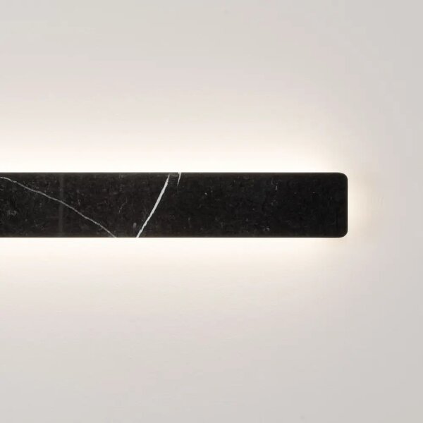 Nova Luce Černé mramorové nástěnné LED světlo Alyssa 60 cm