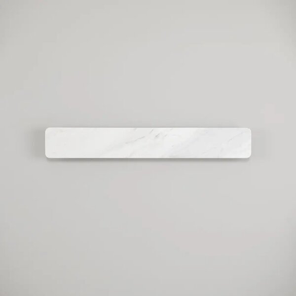 Nova Luce Bílé mramorové nástěnné LED světlo Alyssa 60 cm
