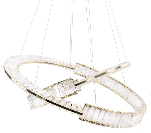 Toolight Toolight, LED křišťálové stropní svítidlo APP1524-CP60/80, zlatá, OSW-06972