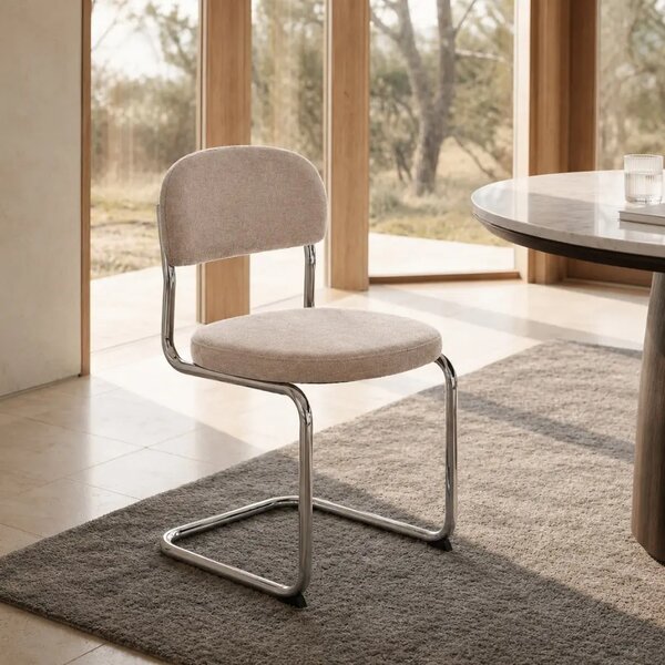 Unique Furniture Béžová čalouněná jídelní židle Griffin