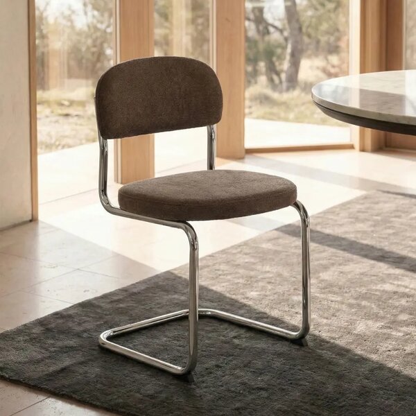 Unique Furniture Hnědá čalouněná jídelní židle Griffin