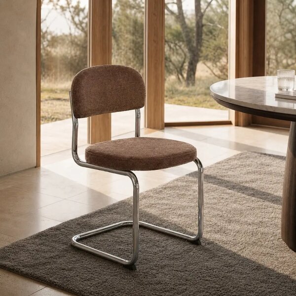 Unique Furniture Světle hnědá čalouněná jídelní židle Griffin