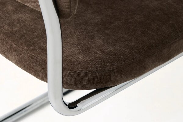 Unique Furniture Hnědá čalouněná jídelní židle Griffin