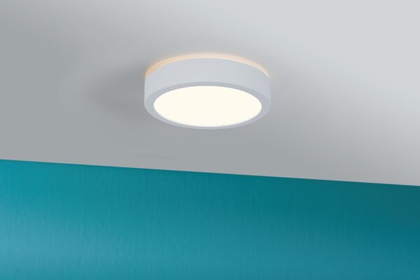 Paulmann 78923 Aviar, bílé koupelnové svítidlo, 13W LED 3000K stmívatelné, prům.22cm, IP44