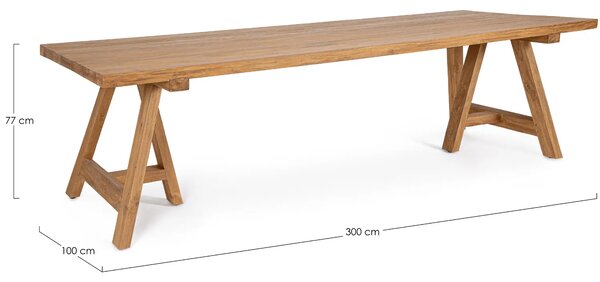 Bizzotto Dřevěný zahradní stůl Managua 300 x 100 cm