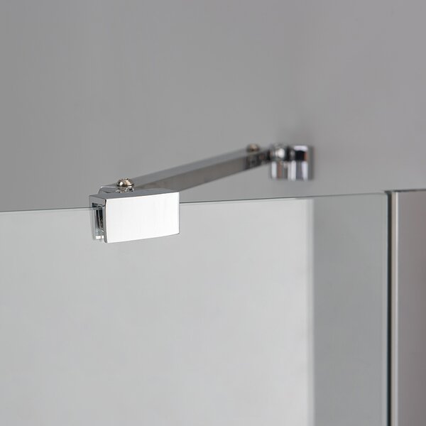 BPS-koupelny Čtvrtkruhový sprchový kout HYD-RK92A 80x80 chrom/transparent - bez vaničky