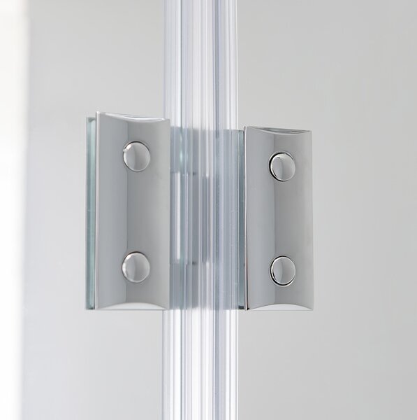 BPS-koupelny Čtvrtkruhový sprchový kout HYD-RK92A 80x80 chrom/transparent - bez vaničky