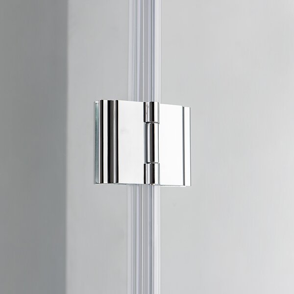 BPS-koupelny Čtvrtkruhový sprchový kout HYD-RK92A 80x80 chrom/transparent - bez vaničky