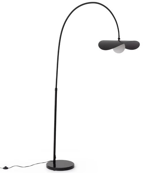 Bizzotto Černá stojací lampa Weert 226 cm