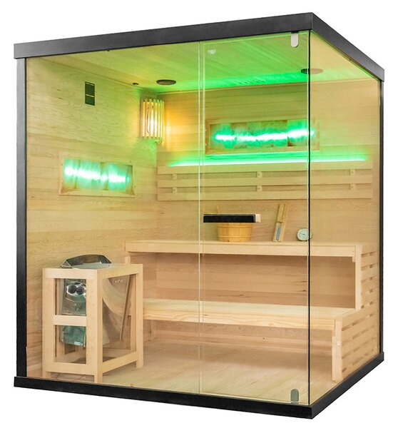 BPS-koupelny Finská sauna Relax HYD-4785 180x160, 4-5 osob