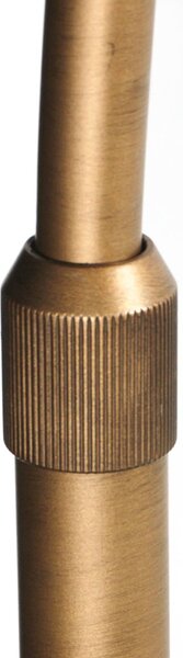 Steinhauer Stojací lampa Sparkled Light bronzová/modrá, 240 cm, velur, stmívatelný, Bronz / starožitná mosaz, Obývací pokoj / jídelna, kov, Moderní