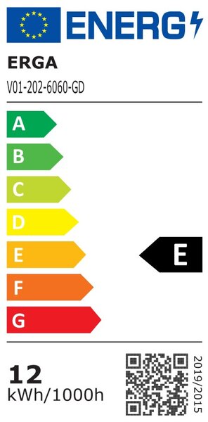 Erga Olivia, kulaté LED zrcadlo 60cm, zlatý kovový rám, 1380 lm, 6500K, ERG-V01-202-6060-GD