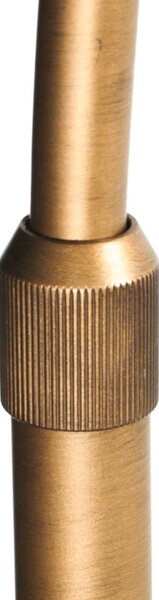 Steinhauer Stojací lampa Sparkled Light bronzová/hnědá, 240 cm, dřevo, stmívatelný, Bronz / starožitná mosaz, Obývací pokoj / jídelna, kov, Moderní