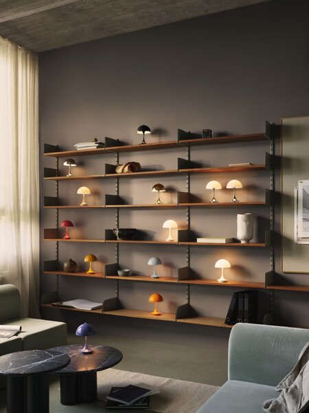 Přenosná lampa Panthella 160 V3 Opal Beige/Chrome