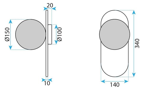 Toolight Nástěnné osvětlení Minimalist APP1756-1W zlaté kartáčované