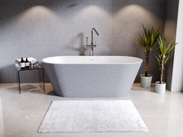 Besco Akrylátová volně stojící vana Deeva Glam S 150x75 (160x75, 170x80, 180x80) Rozměry (cm): 150x75, Typ a barva výpustě: Click-Clack se šterbinovým přepadem, bílá