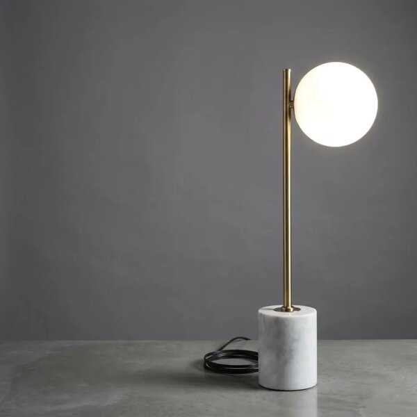 Bizzotto Zlatá mramorová stolní lampa Halen 58 cm