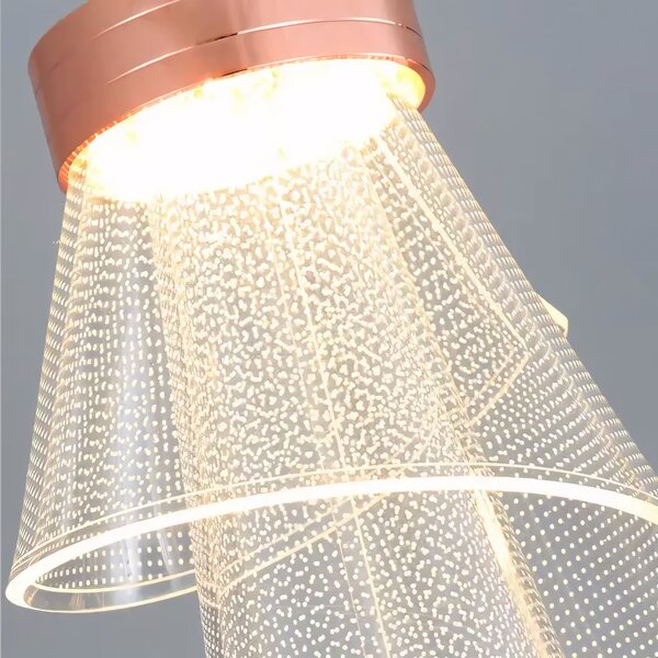 Toolight Toolight, LED nástěnné svítidlo, 10W, 467 lm, APP1766-1W, růžové zlato, OSW-09310