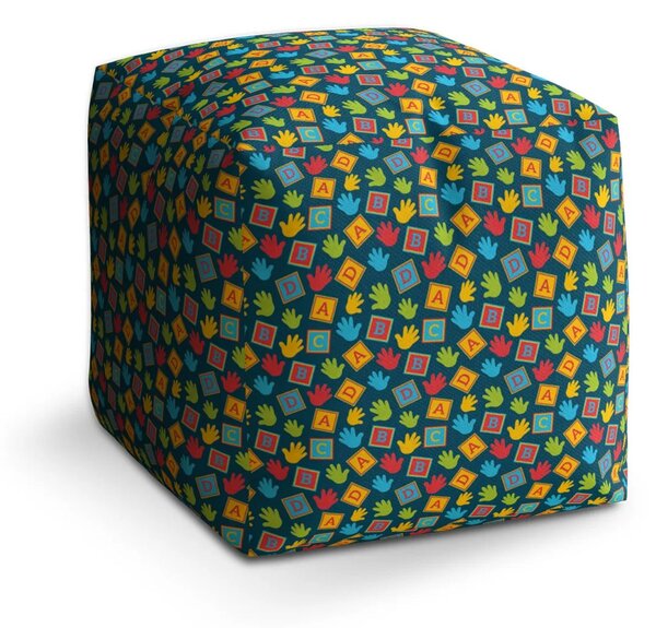 Sablio Taburet Cube ABC - 40x40x40 cm