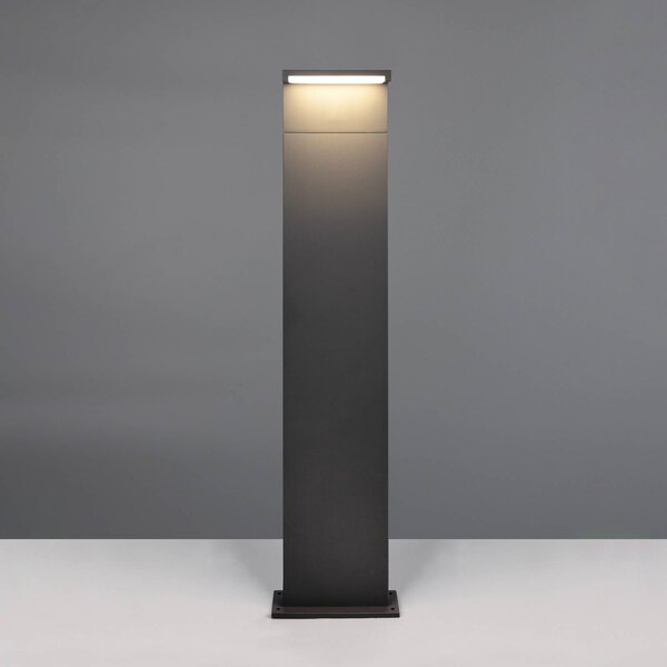 Trio Lighting LED osvětlení cesty Ravi, antracitová barva, výška 100 cm, kov, IP65, Černá, Hliník, Moderní