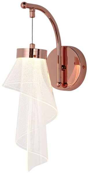Toolight Toolight, LED nástěnné svítidlo, 10W, 467 lm, APP1766-1W, růžové zlato, OSW-09310