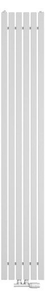 Regnis LUXAR, topné těleso 290x1600mm se středovým připojením 50mm, 643W, bílá matná (RAL 9003), LUXAR160/29/D50/WHITE