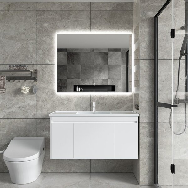 Erga Ava, LED zrcadlo 100x80cm, 2760 lm, 6500K, přední/zadní osvětlení, ERG-V01-120-1080-00