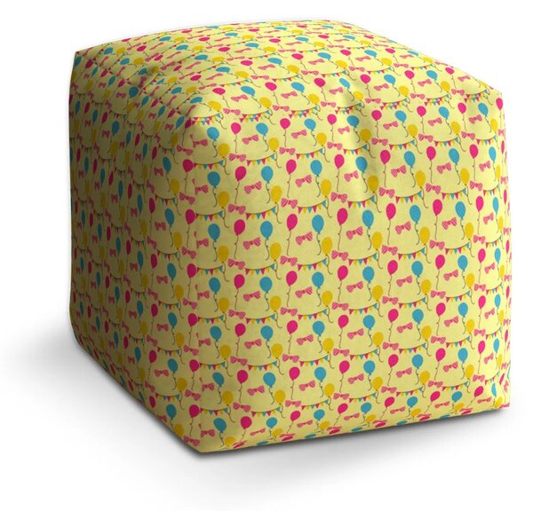 Sablio Taburet Cube Nafukovací balonky - 40x40x40 cm