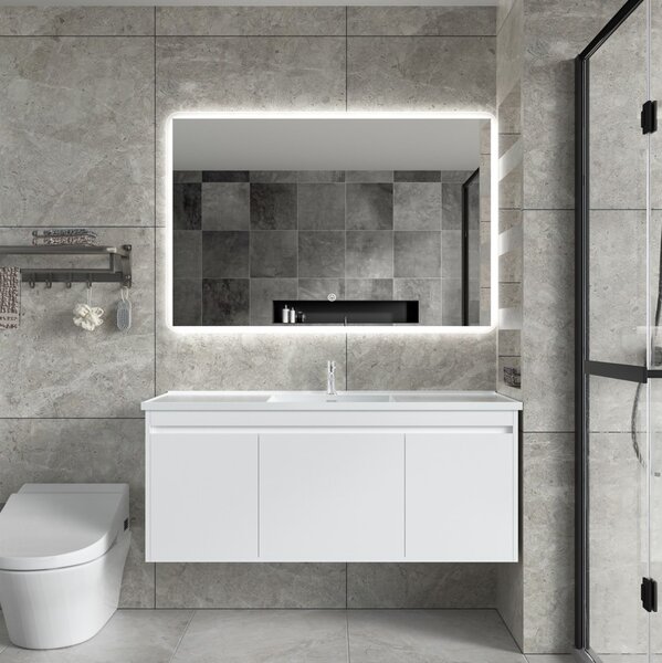 Erga Ava, LED zrcadlo 120x80cm, 3105 lm, 6500K, přední/zadní osvětlení, ERG-V01-120-1280-00