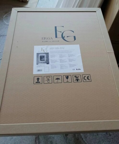 Erga Harper, LED zrcadlo 60x80cm, 2185 lm, 6500K, přední/zadní osvětlení, ERG-V01-113-6080-00
