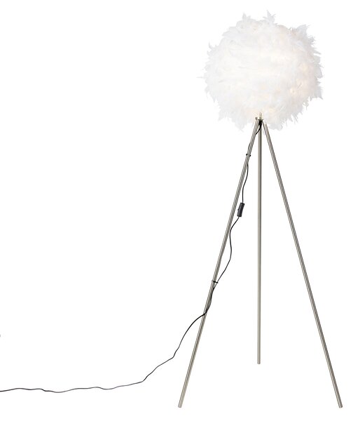 Chytrá romantická stojací lampa bílá včetně Wifi A60 - Feather