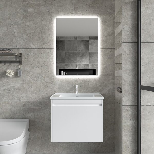 Erga Ava, LED zrcadlo 60x80cm, 2185 lm, 6500K, přední/zadní osvětlení, ERG-V01-120-6080-00