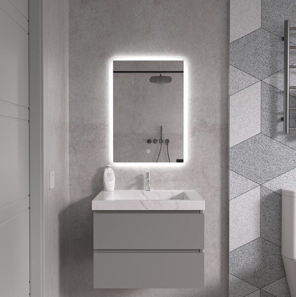 Erga Ava, LED zrcadlo 50x70cm, 1840 lm, 6500K, přední/zadní osvětlení, ERG-V01-120-5070-00