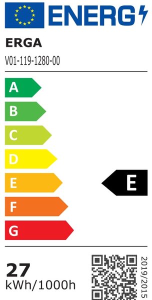 Erga Evelyn, LED zrcadlo 120x80cm, 3105 lm, 6500K, zadní osvětlení, ERG-V01-119-1280-00