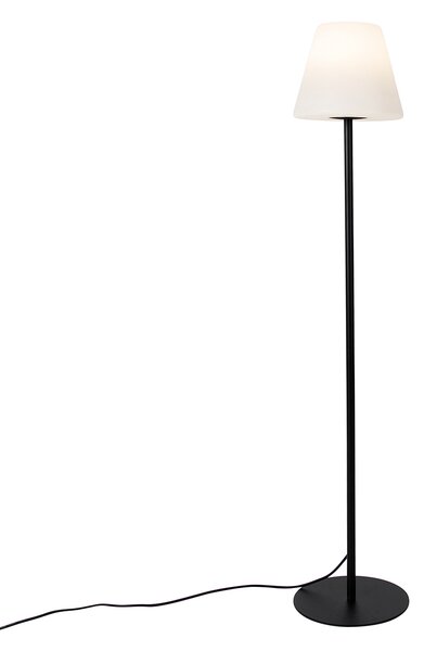 Chytrá venkovní stojací lampa černá vč. Wifi A60 - Virginia